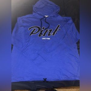 Vs Pink long sleeve hoodie tee.